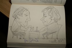 Karikatura partie Jána Plachetky a Vlastimila Horta