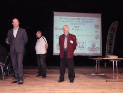 Ředitel turnaje Mgr. Krupa a dva rozhodčí: Kořínek a Gemsa